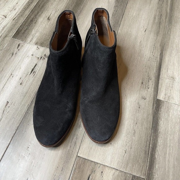 Sam Edelman Petty Suede Booties Women's Black Size 7 - Picture 4 of 8